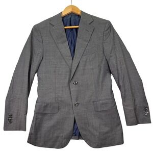 SuitSupply Mens 34R Slim Fit Gray Wool REDA Blazer Sport Coat 2-Button Jacket